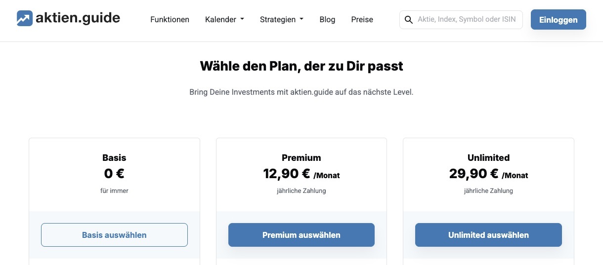 aktien.guide: Fundiert investieren zu fairen, verlässlichen Preisen