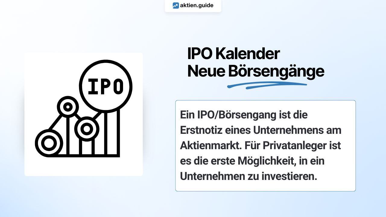 IPO Kalender und neue Börsengänge