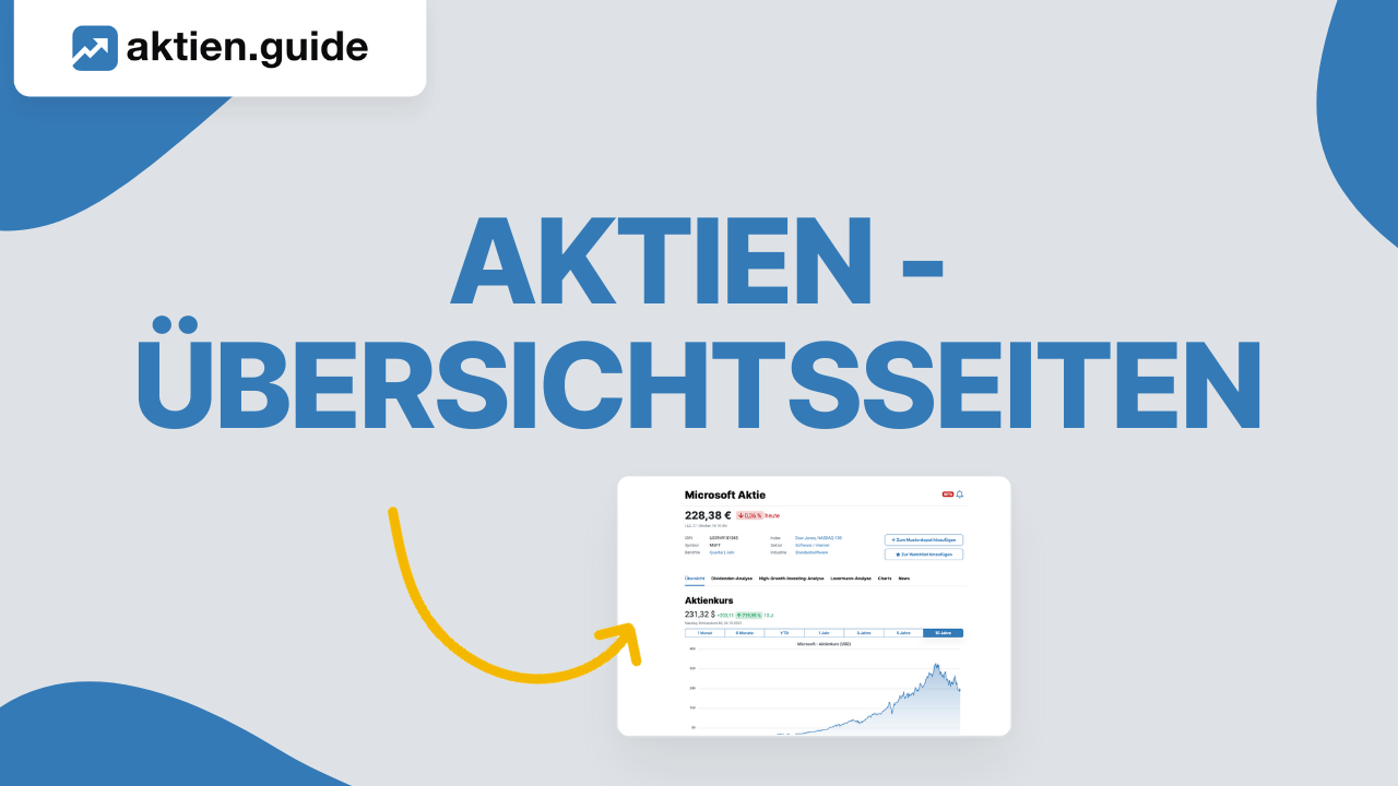 Wachstumsstarke Dividenden-Aktien finden