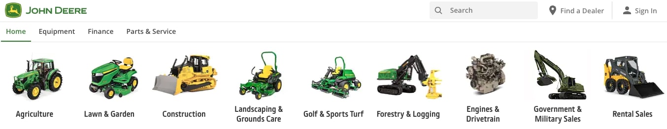 John Deere Homepage