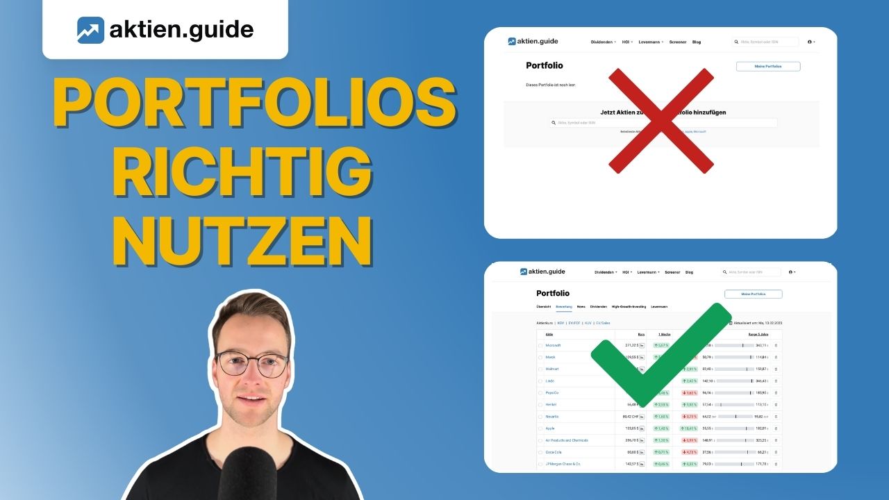 Das meiste aus den aktien.guide Portfolios rausholen: So geht's!