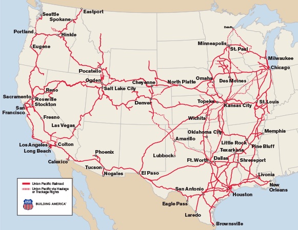 Union Pacific System Map